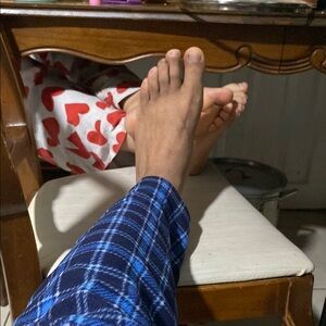 Men's Blue Plaid Socks